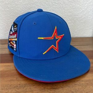 Mitchell & Ness Houston Astros MLB Topps Cooperstown Fitted 7 1/8 Baseball Hat